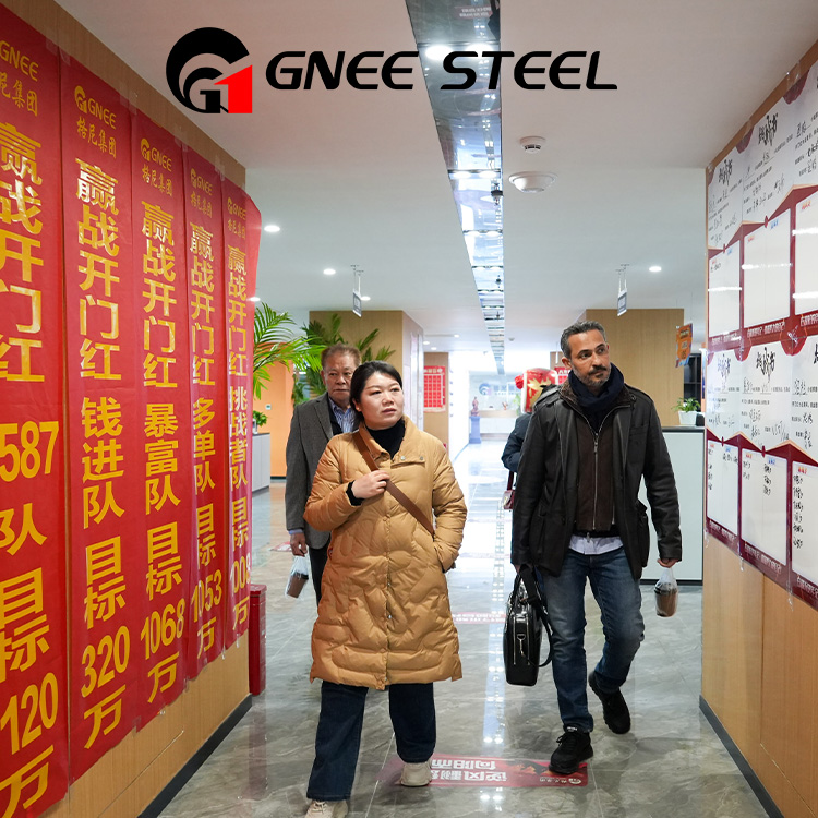 Welcome Customers From Saudi Arabia To Visit GNEE STEEL